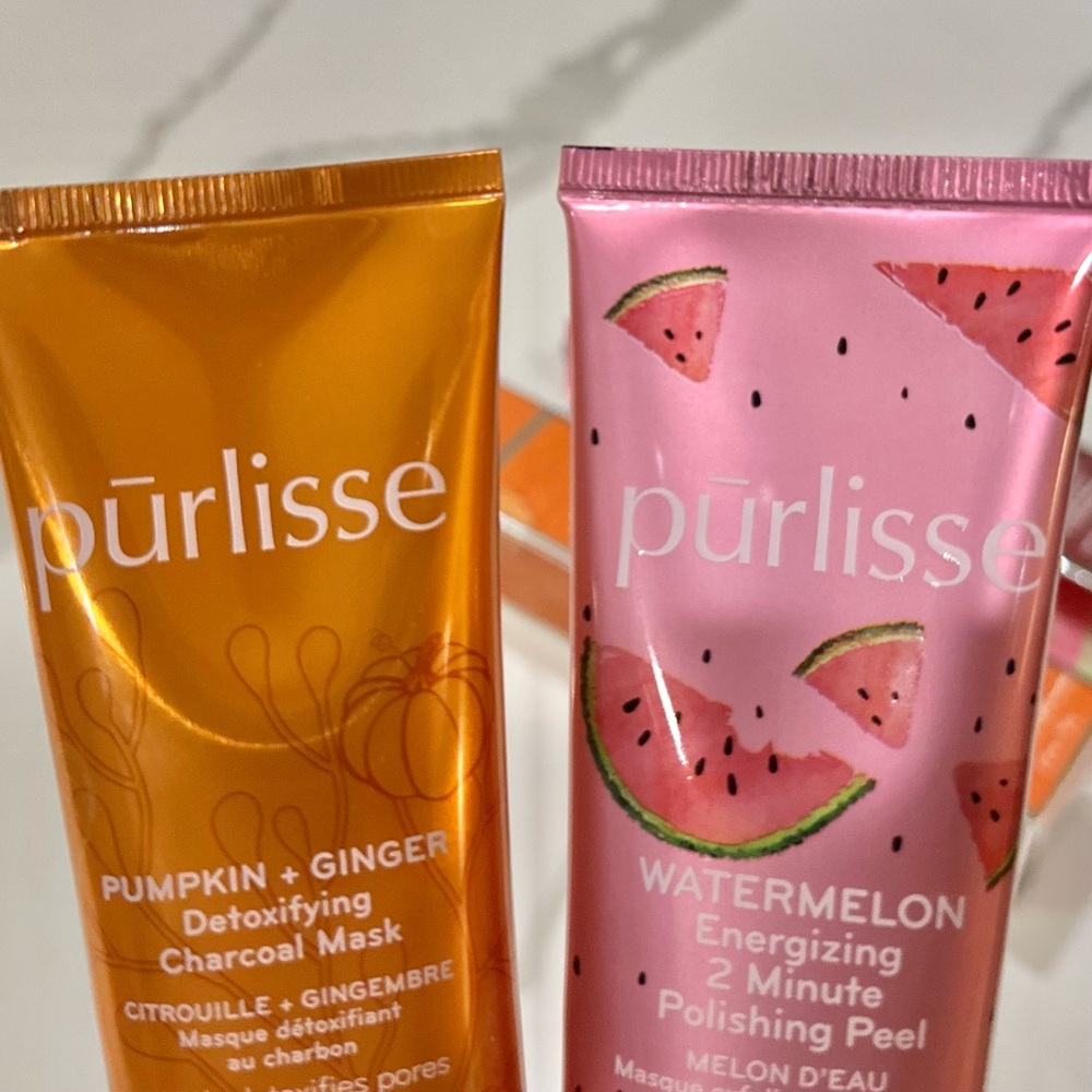 BRAND NEW - 2-Pack Face Pumpkin + Ginger Mask & Watermelon Peel from Pūrlisse - Picture 14 of 16